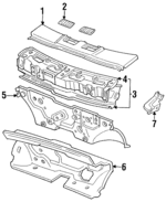 6681550A00 - Body: Grille for Nissan: Sentra Image