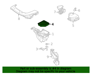 Ax000026 2022-2025 Mitsubishi Outlander Air Filter AX000036 | OEM Parts Online
