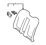 21792073021B55 - Body: Seat Back Cover for Mercedes-Benz Image