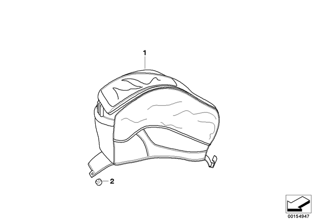 52532313501 - Luggage &amp; Storage: Rubber Grommet -  for BMW-Motorrad Image