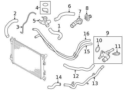 Hoses & Lines for 2014 Kia Forte Koup #0