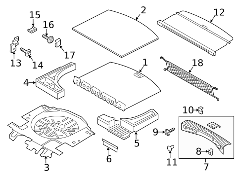 Interior Trim - Rear Body for 2018 Lincoln MKC #0