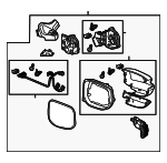 76250TM8316ZN - : Mirror Assembly for Honda: Insight Image