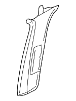 1J4867243C2PK - Body: Upper Center Pillar Trim for Volkswagen: Golf, Jetta Image