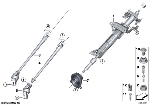 Steering Column for 2022 BMW X3 30iX #0
