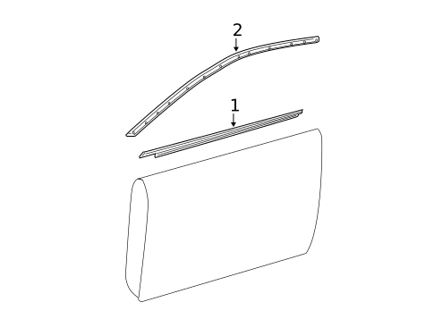 Exterior Trim - Door for 2016 Dodge Challenger #0