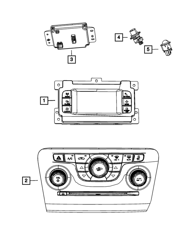 68349513AA - Air Conditioners and Heaters: A/c And Heater Module for Mopar Image