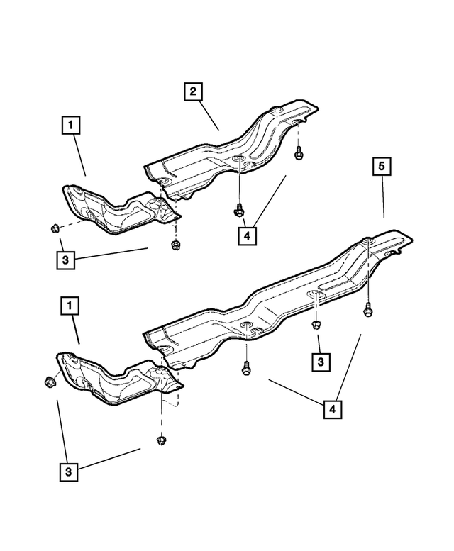 55275778AG - Exhaust: Heat Shield, Upper Right for Mopar Image