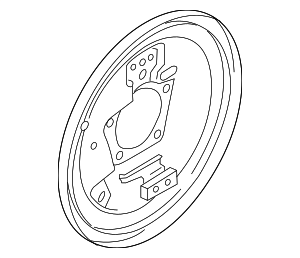 47043WB001 - : Brake Backing Plate for Toyota Image