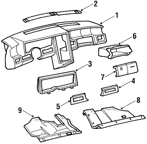 Instrument Panel for 1989 Cadillac Allante #0