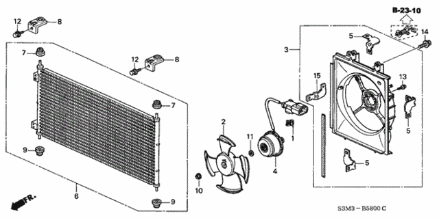 A/C Air Conditioner (Condenser) for 2003 Acura CL #0