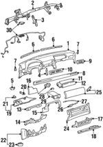559812405003 - : Defroster Grille for Lexus: SC300, SC400 Image