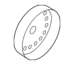 252212E000 - Cooling System: Pulley for Hyundai: Elantra, Elantra Coupe, Elantra GT, Kona, Tucson, Veloster Image