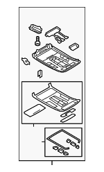 4H0947135BKDJ4 - : Overhead Lamp for Audi: A8 Quattro, S8 Image