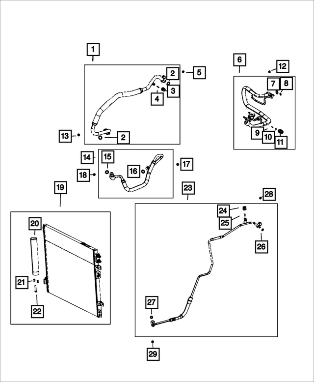 68158879AB - Air Conditioners and Heaters: A/c Discharge Line for Mopar Image