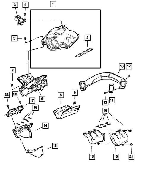 Manifolds for 2001 Dodge Caravan #0