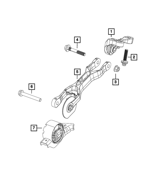 Engine Mounting for 2021 Jeep Cherokee #5