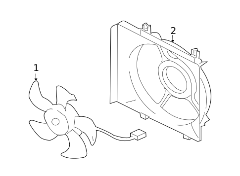 Condenser Fan for 2009 Subaru Outback #1