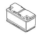 61217639053 - Electrical: Battery for BMW: 228i, 228i xDrive, 230i, 230i xDrive, 320i, 320i xDrive, 328d, 328d xDrive, 328i, 328i xDrive, 335i, 335i xDrive, 428i, 428i xDrive, 430i, 430i xDrive, 435i, 435i xDrive, 440i, 440i xDrive, 640i, 640i Gran Coupe, 640i xDrive, 640i xDrive Gran Coupe, 650i, 650i Gran Coupe, 650i xDrive, 650i xDrive Gran Coupe, 740i, 740Ld xDrive, 740Li, 740Li xDrive, 750i, 750i xDrive, 750Li, 750Li xDrive, 760Li, ActiveHybrid 3, ActiveHybrid 7, Alpina B7, Alpina B7 xDrive, Alpina B7L, Alpina B7L xDrive, M2, M235i, M235i xDrive, M240i, M240i xDrive, M3, M4, M5, M6, M6 Gran Coupe, X3, X4 Image