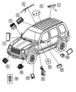 56010438AD - : Overhead Console Module for Jeep: Liberty Image
