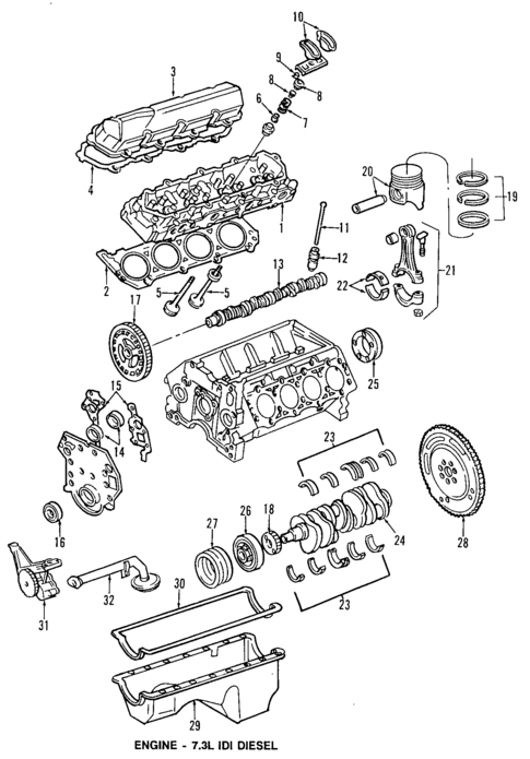 Engine for 1994 Ford F-350 #2