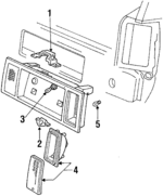 E2FZ13550A - Electrical: License Lamp for Ford: Escort | Mercury: Lynx Image