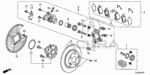 1473TA0A50 - Chassis: CALIPER SET, RR. for Acura Image