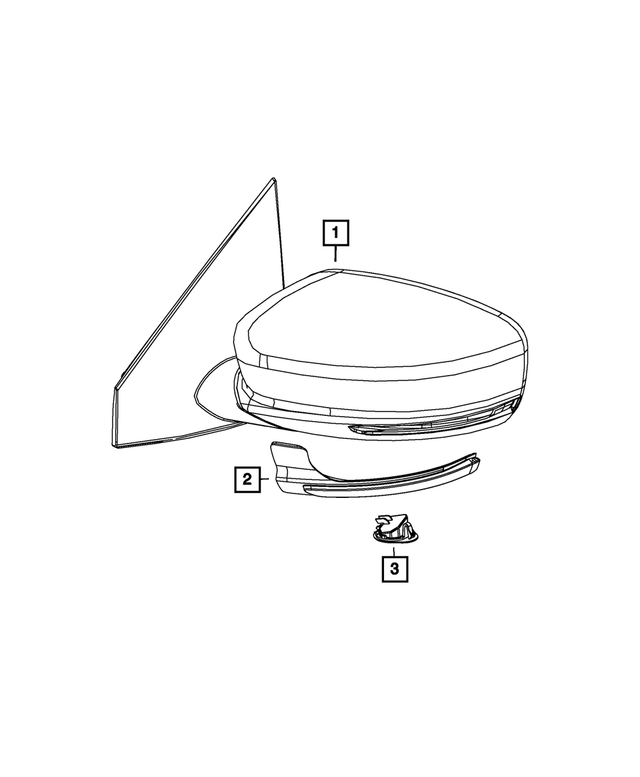 68188645AA - Electrical: Turn Signal Lamp, Left for Mopar Image