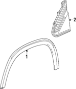 26544776 - : Wheel Opening Molding for GM Image