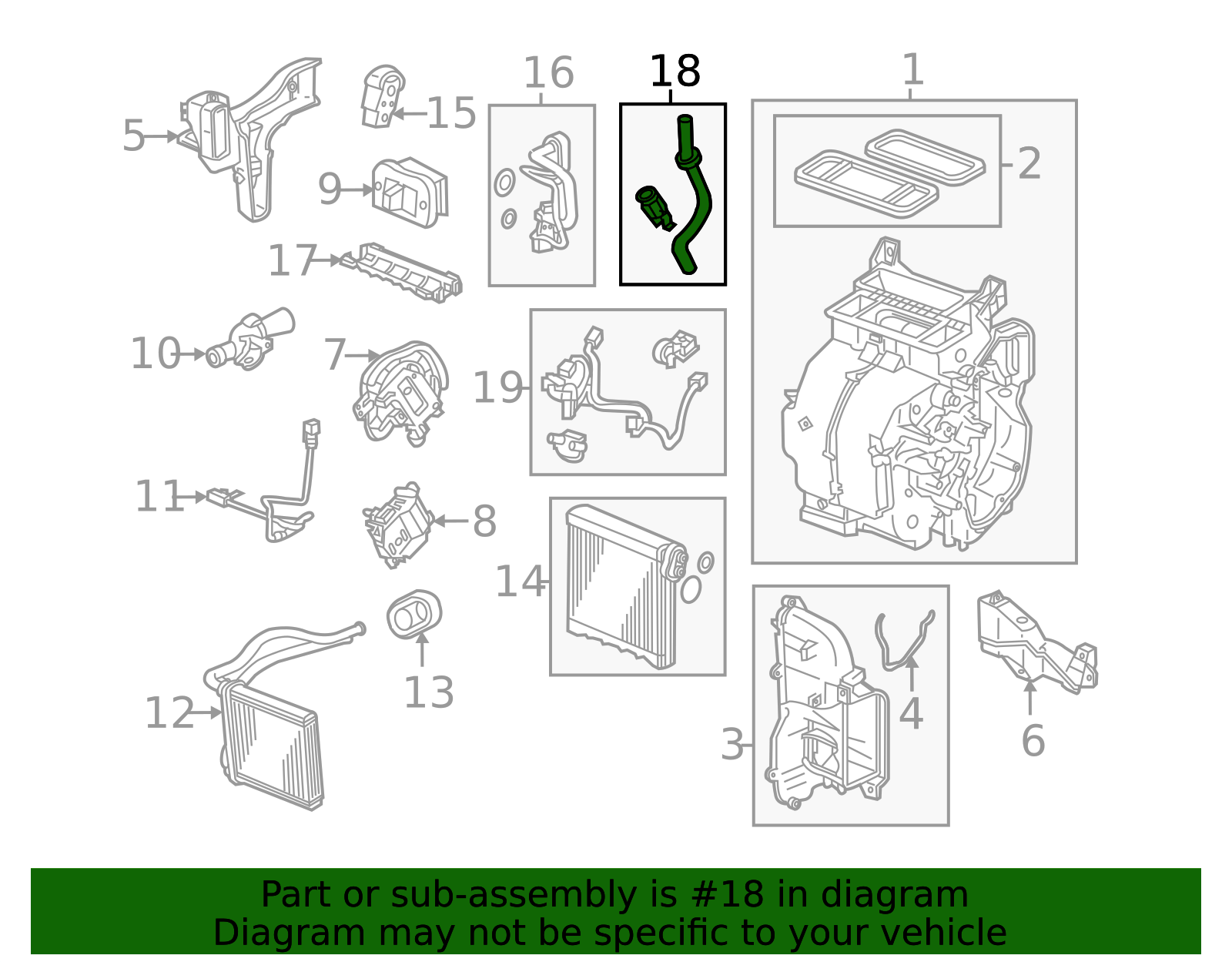 2011-2014 Honda Insight A/C Evaporator Drain 80271-TJ5-F00 | OEM Parts ...