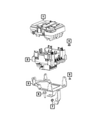 68630083AC - Electrical: Power Distribution Center Bracket for Mopar Image