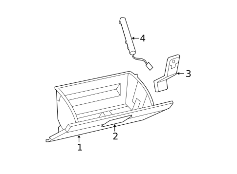 Glove Box for 2010 Dodge Avenger #0