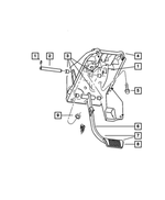52010453AA - Brakes: Brake Pedal Pivot Shaft for Chrysler: Aspen | Dodge: Durango Image