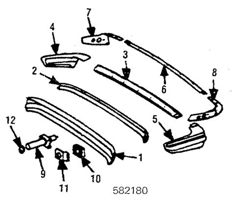 Bumper & Components - Rear for 1985 Mercedes-Benz 300TD #0