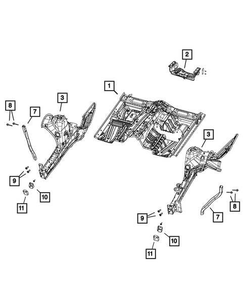 Floor Pans for 2017 Jeep Grand Cherokee #2