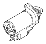 12417616500 - Electrical: Starter for BMW: 1 Series M, 128i, 135i, 135is, 328i, 328i xDrive, 335i, 335i xDrive, 335is, 435i, 435i Gran Coupe, 528i, 740i, 740Li, ActiveHybrid 5, ActiveHybrid 7, M3, X1, X3, X4, X5, X6, Z4 Image