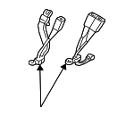 12384223 - Electrical: Center Seat Belt for Chevrolet: C1500, C2500, C3500, C3500HD, K1500 Pickup, K2500 Pickup, K3500 Pickup | GMC: C1500 Pickup, C2500 Pickup, C3500 Pickup, C3500HD, K1500 Pickup, K2500 Pickup, K3500 Pickup Image