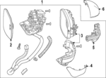 343003W0A01 - : LIGHT ASSY., R. SIDE TURN for Honda: CR-V, HR-V Image