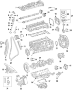 2560103311 - Engine: Cylinder Head for Mercedes-Benz Image