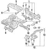 66551SM4V50ZZ - Body: Support for Honda: Accord Image