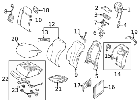 Passenger Seat Components for 2016 Mercedes-Benz S63 AMG #4