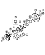 68229164AA - : CRANKSHAFT UPPER -  68147097AA for Jeep: Grand Cherokee | Ram: 1500 Image