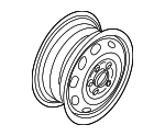 1J0601027AJ03C - Suspension: Wheel, Steel for Volkswagen Image