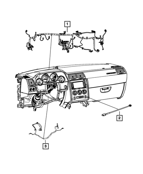 Wiring-Instrument Panel for 2014 Dodge Challenger #0