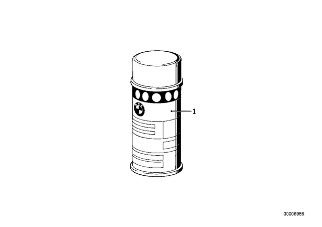 51911900346 - Body Equipment: Spray Schwarz Matt - 400ML for BMW-Motorrad Image