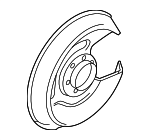 8E0615612E - Brakes: Splash Shield for Volkswagen Image