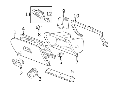 Glove Box for 2008 Jaguar X-Type #0