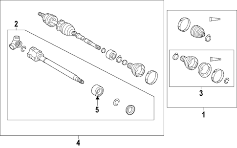 Axle Shafts & Joints for 2022 Toyota Sienna #0