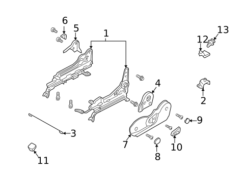 Tracks & Components for 2001 Mazda 626 #0