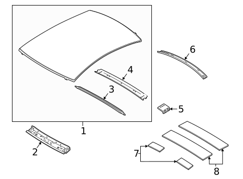 Roof & Components for 2019 INFINITI Q60 #0